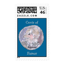 Cents of Humor Postage Stamp