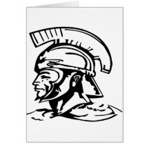 Centurion Spartan Roman Greeting Card