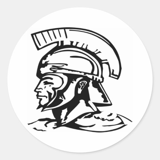 Centurion Spartan Roman Classic Round Sticker Zazzle