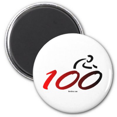 Century bike ride magnet