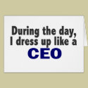 CEO During The Day cards by professiongifts CEO During The Day cards