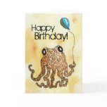 Cephalopod Birthday Greeting Cards