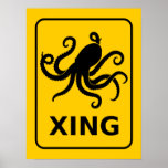 Cephalopod Crossing Posters
