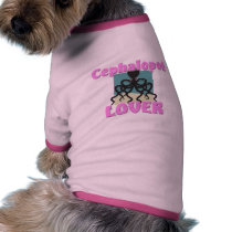 Cephalopod Lover pet clothing by AnimalShirts Cephalopod Lover pet clothing
