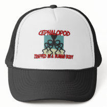 Cephalopod trapped in a human body hats by AnimalShirts Cephalopod trapped in a human body hats