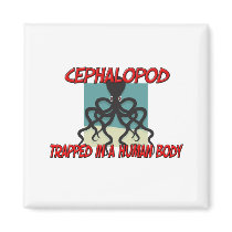 Cephalopod trapped in a human body magnets