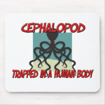Cephalopod trapped in a human body mousepads