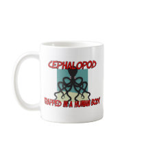 Cephalopod trapped in a human body mugs