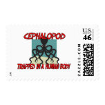 Cephalopod trapped in a human body postage