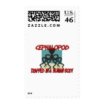 Cephalopod trapped in a human body postage