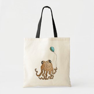 Cephalopod with Balloon Tote Bag