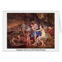 Cephalus And Aurora By Nicolas Poussin Greeting Cards