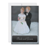 Ceramic Bride and Groom Invitations