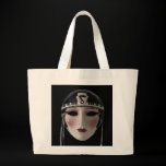 CERAMIC FACE ON BLACK bags