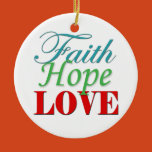 faith hope love ornament, faith, hope, love,