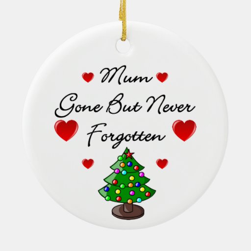 ceramic memorial mum christmas tree ornament zazzle ceramic memorial mum christmas tree ornament zazzle