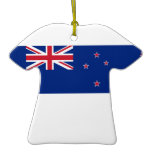 Ceramic Sports Shirt With New Zealand Flag