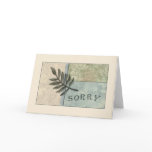 Ceramic Tile Botanical Sorry cards