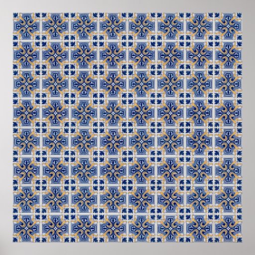 Ceramic tiles poster | Zazzle