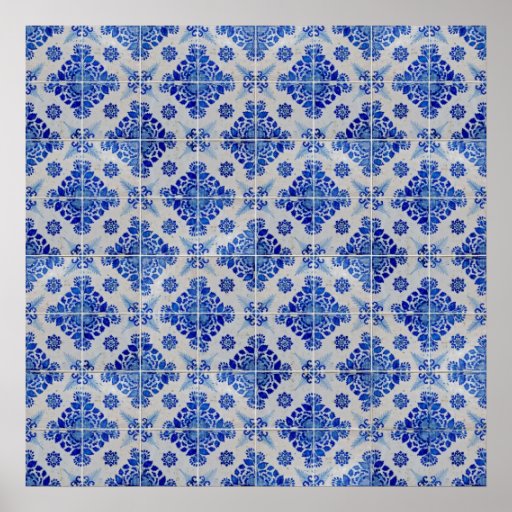 Ceramic tiles poster | Zazzle