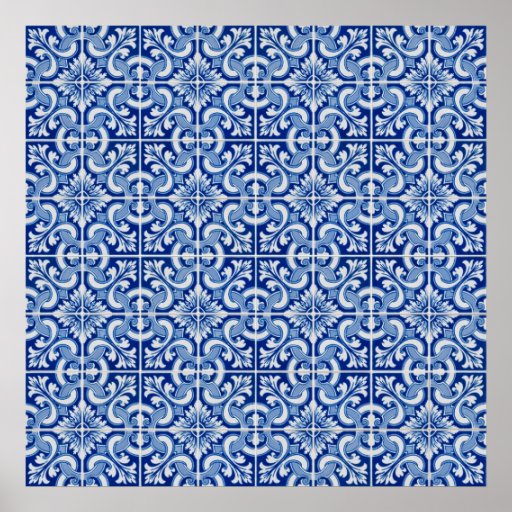 Ceramic tiles poster | Zazzle