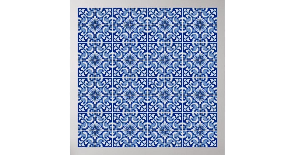 Ceramic tiles poster Zazzle