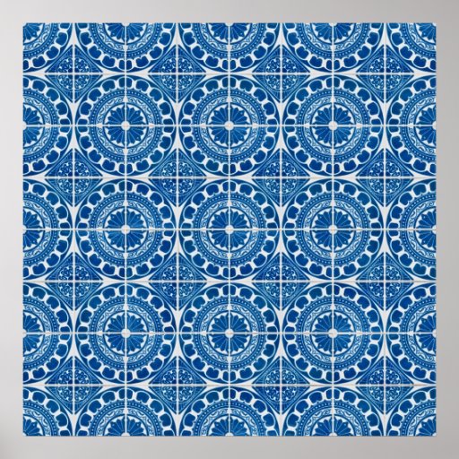 Ceramic tiles poster | Zazzle