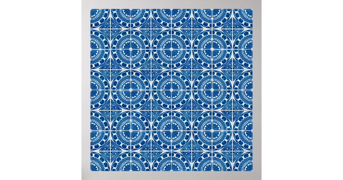 Ceramic tiles poster Zazzle