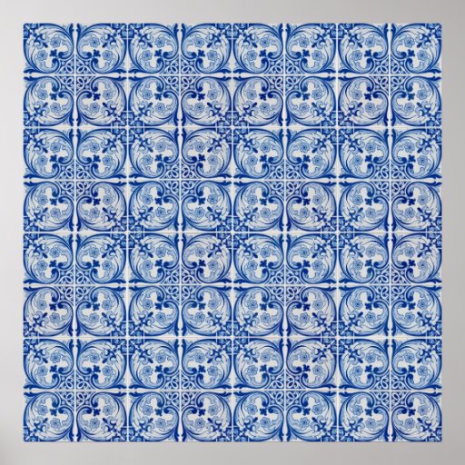 Ceramic tiles poster | Zazzle