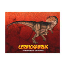 Ceratosaurus Postcard