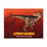 Ceratosaurus Postcard