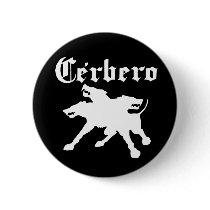 Cerbero Vintage Logo Button by cerbero Cerbero Vintage Logo Button