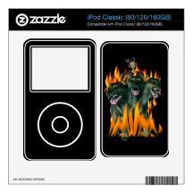 Cerberus In Hell iPod Classic Decal