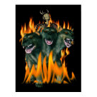 Cerberus In Hell Posters