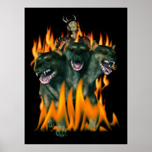 Cerberus In Hell Posters