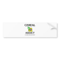 Cereal Addict bumper stickers by foodshirts Cereal Addict bumper stickers