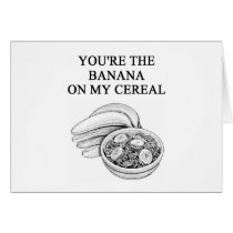 CEREAL and bananas lovers cards by jimbuf CEREAL and bananas lovers cards