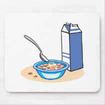 cereal and milk mousepads by doonidesigns cereal and milk mousepads