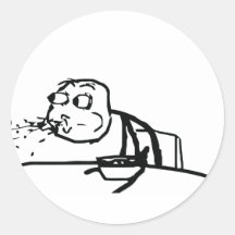 Cereal Guy II Round Stickers