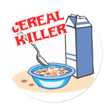 cereal serial killer stickers by doonidesigns cereal serial killer stickers