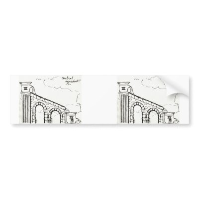 Cerebral Aqueduct sticker Bumper Stickers by bio_muse