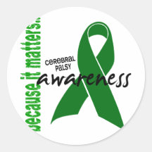 Cerebral Palsy Awareness Round Stickers