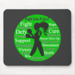Cerebral Palsy Fight Like A Girl Collage mousepads