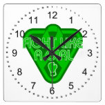 Cerebral Palsy Fight Like A Girl Glove wall clocks
