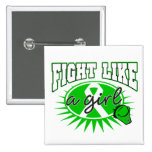 Cerebral Palsy Fight Like A Girl Sporty Callout buttons