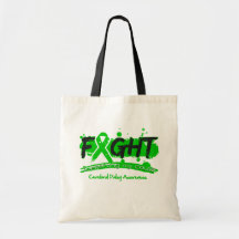 Cerebral Palsy FIGHT Supporting My Cause Tote Bags