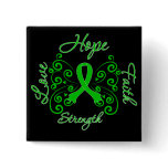 Cerebral Palsy Hope Motto Butterfly buttons