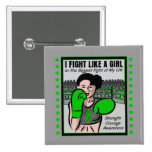Cerebral Palsy I Fight Like A Girl Battle buttons