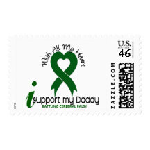 Cerebral Palsy I Support My Daddy Postage Stamp
