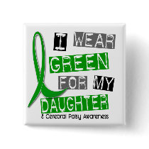 Cerebral Palsy I Wear Green For My Daughter 37 Pin